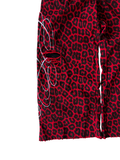 White Rope Sweatpants CRIMSON